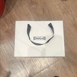 Wolford White Bag with Black Strap